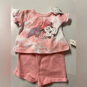 Pink Minnie Mouse Newborn Outfit